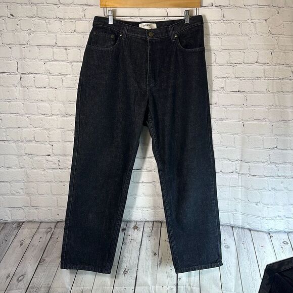 L.L. BEAN Double L Relaxed Fit Black Jeans Denim size 14 - Picture 1 of 9